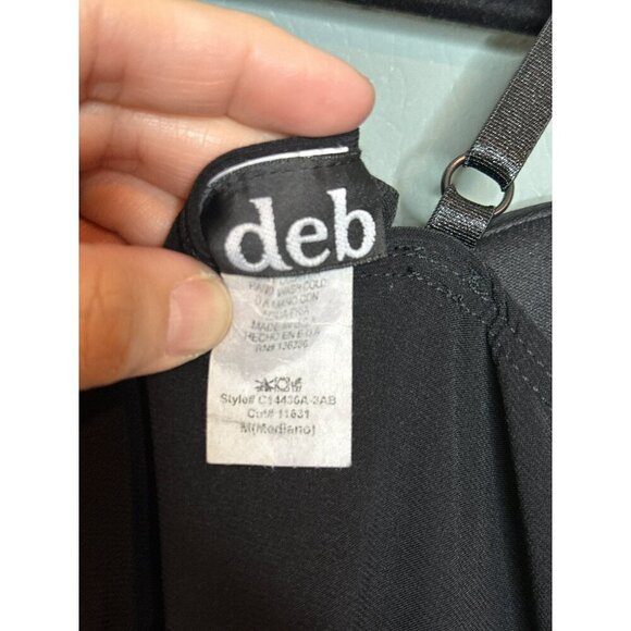 VTG Deb Medium Y2K 90s Strappy Tiered Satin Trim Tiered Bow Bling Party Dress - Picture 4 of 10